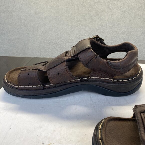 Bass 9M‎ Brown Leather,2551-972 Fisherman Sandals Summer Chunky 90s Y2K - Picture 10 of 14